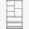 Libra Deveraux Gilded Bronze Metal and Glass Tall Shelving Unit